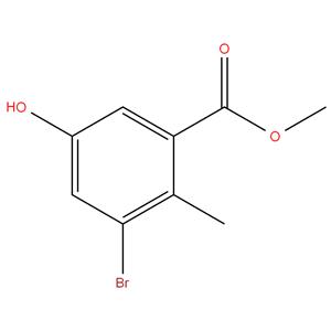 METHYL-3-BROMO-5-HYDROXY -2-METHYL BENZOATE