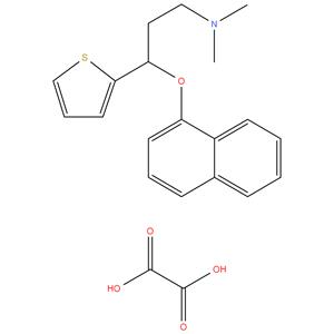 N,N-Dimethyl-3-(1-naphthalenyloxy)-3-(2-thienyl)propanamine oxalate