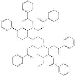 B - D - Glucopyranoside , ethyl 4-0
- [ 2,3 - di - O -benzoyl - 4,6-0 - [ ( R
) -phenylmethylene ] -? - D - gluco
pyranosyl ] -1 - thio- , tribenzoate