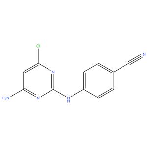 4-(4-amino-6-chloropyrimidin-2-ylamino)benzonitrile