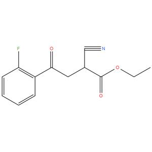ethyl 2-cyano-4-(2-fluorophenyl)-4-oxobutanoate