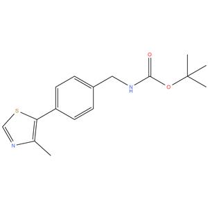 tert-butyl 4-(4-methylthiazol-5-yl)benzylcarbamate