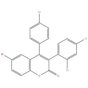 6-Bromo-4(4-Chloro Phenyl)-3(2,4-Dichloro Phenyl) Coumarin