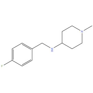 N-[(4-FLUOROPHENYL)METHYL]-1-METHYL-4- PIPERIDINAMINE