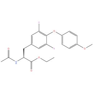 Ethyl N-acetyl-3,5-diiodo-O-(4-methoxyphenyl)-L-Tyrosinate