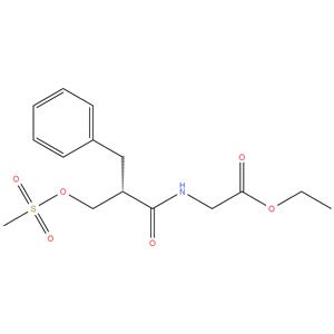 (S)-ethyl-2-(2-((methylsulfonyloxy)methyl)-3-phenylpropanamido)acetate