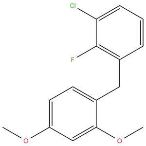 1-(3-chloro-2-fluorobenzyl)-2,4-dimethoxybenzene