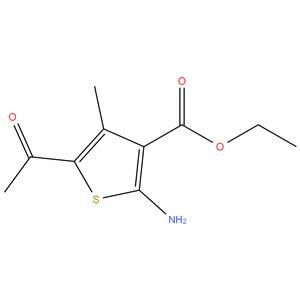 Ethyl 5-acetyl-2-amino-4-
methylthiophene-3-carboxylate