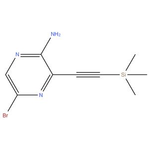 5-Bromo-3-((trimethylsilyl)ethynyl)pyrazin-2-amine