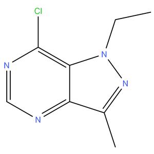 7-chloro-1-ethyl-3-methyl-1Hpyrazolo[4,3-d]pyrimidine