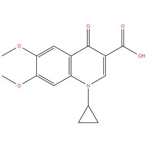 1-Cyclopropyl-6,7-dimethoxy-4-oxo-1,4-dihydroquinoline-3-carboxylic acid