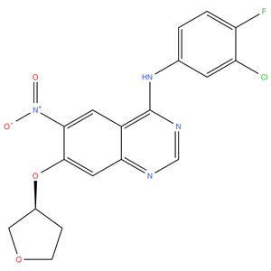 (S)-N-(3-chloro-4-fluorophenyl)-6-nitro-7-((tetrahydrofuran-3-yl)oxy) quinazolin-4-amine