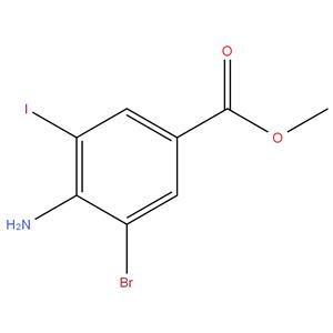 4-AMINO-3-BROMO-5-IODO-BENZOIC ACID METHYL ESTER