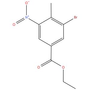 3-Bromo-4-methyl-5-nitro benzoic acid Ethyl ester