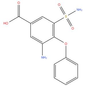 Bumetanide EP Impurity B
Bumetanide Related Compound A ; 3-amino-4-phenoxy-5- sulfamoylbenzoic acid ; Desbutyl Bumetanide