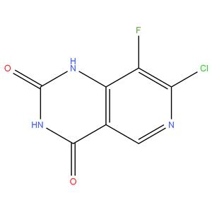 7-chloro-8-fluoropyrido[4,3-d]pyrimidine-2,4(1H,3H)- dione