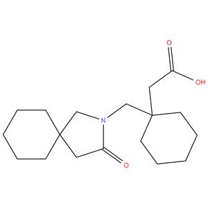 2-[1-[(3-Oxo-2-azaspiro [4.5]decan-2- yl)methyl]cyclohexyl]acetic acid
