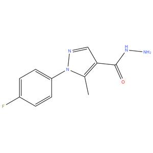 1-(4-FLUORO PHENYL)-5-METHYL-1H-PYRAZOLE-4-CARBOHYDRAZIDE