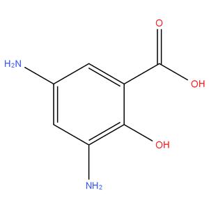 Mesalazine EP Impurity J
3,5-diamino-2-hydroxybenzoic acid (3,5-diaminosalicylic acid).; Mesalamine EP Impurity J