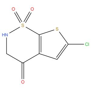 6-Chloro-2,3-dihydro-4H-thieno[3,2-e][1,2]thiazin-4-one 1,1-dioxide