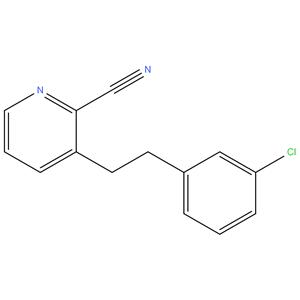 2-cyano-3-[2-(3-chlorophenyl)ethyl]pyridine (M5)
