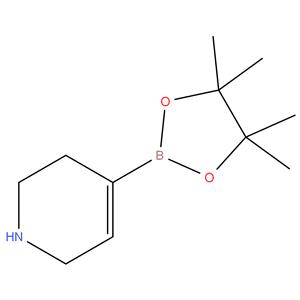 4-(4,4,5,5-tetramethyl-1,3,2-
dioxaborolan-2-yl)-1,2,3,6-
tetrahydropyridine