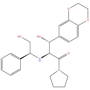 (2R, 3R)-3-(2,3-dihydrobenzo [b][1,4] dioxin-6yl)-3-hydroxy-2-(((S)-2-hydroxy-1-phenylethyl) amino)-1-(pyrrolidin-1-yl)propan-1-one
