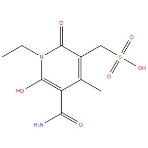 5-(Aminocarbonyl)-1-ethyl-1,2-dihydro-6-hydroxy-4-methyl-2-oxo-3-pyridinemethanesulfonic acid