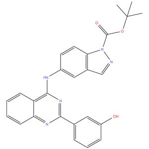 1,1-Dimethylethyl 5-[[2-(3-hydroxyphenyl)-4-quinazolinyl]amino]-1H-indazole-1-carboxylate