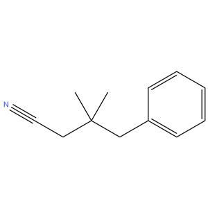 3,3 - dimethyl - 4 - phenylbutanenitrile