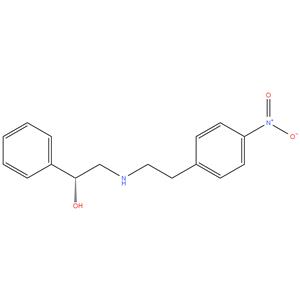 alphaR)-alpha-[[[2-(4-nitrophenyl)ethyl] amino]methyl]benzene methanol
