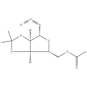 | 5-0 - acetyl - 2,3 - O - isopropylidene - ? - D - ribofuranosyl azide