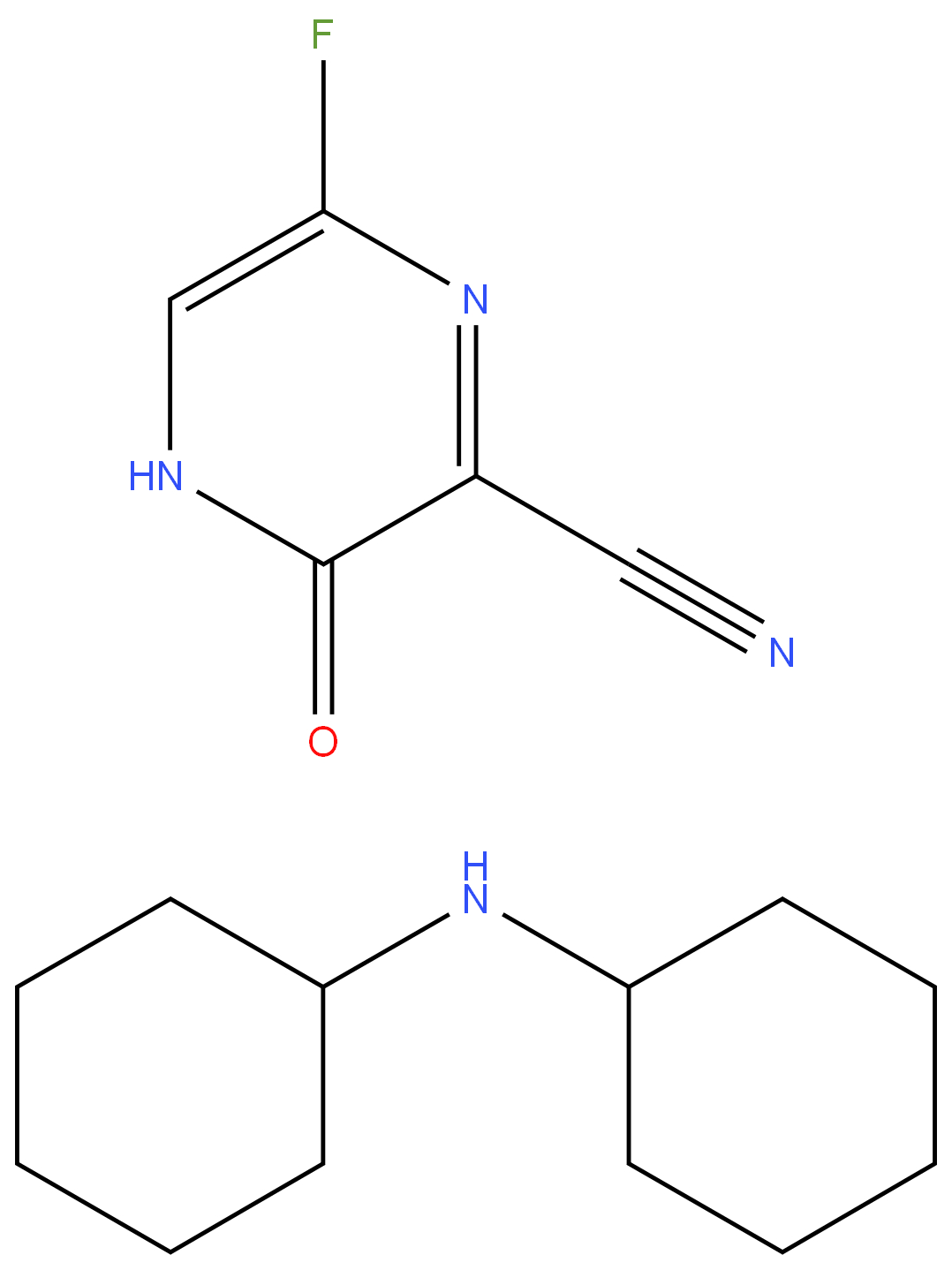 6-Fluoro-3-hydroxypyrazine-2-carbonitrile dicyclohexylamine
